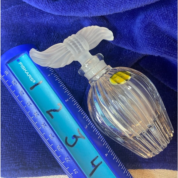 VINTAGE Frosted Glass Perfume Bottles (2) with Decorative Dauber Stopper - Picture 10 of 10